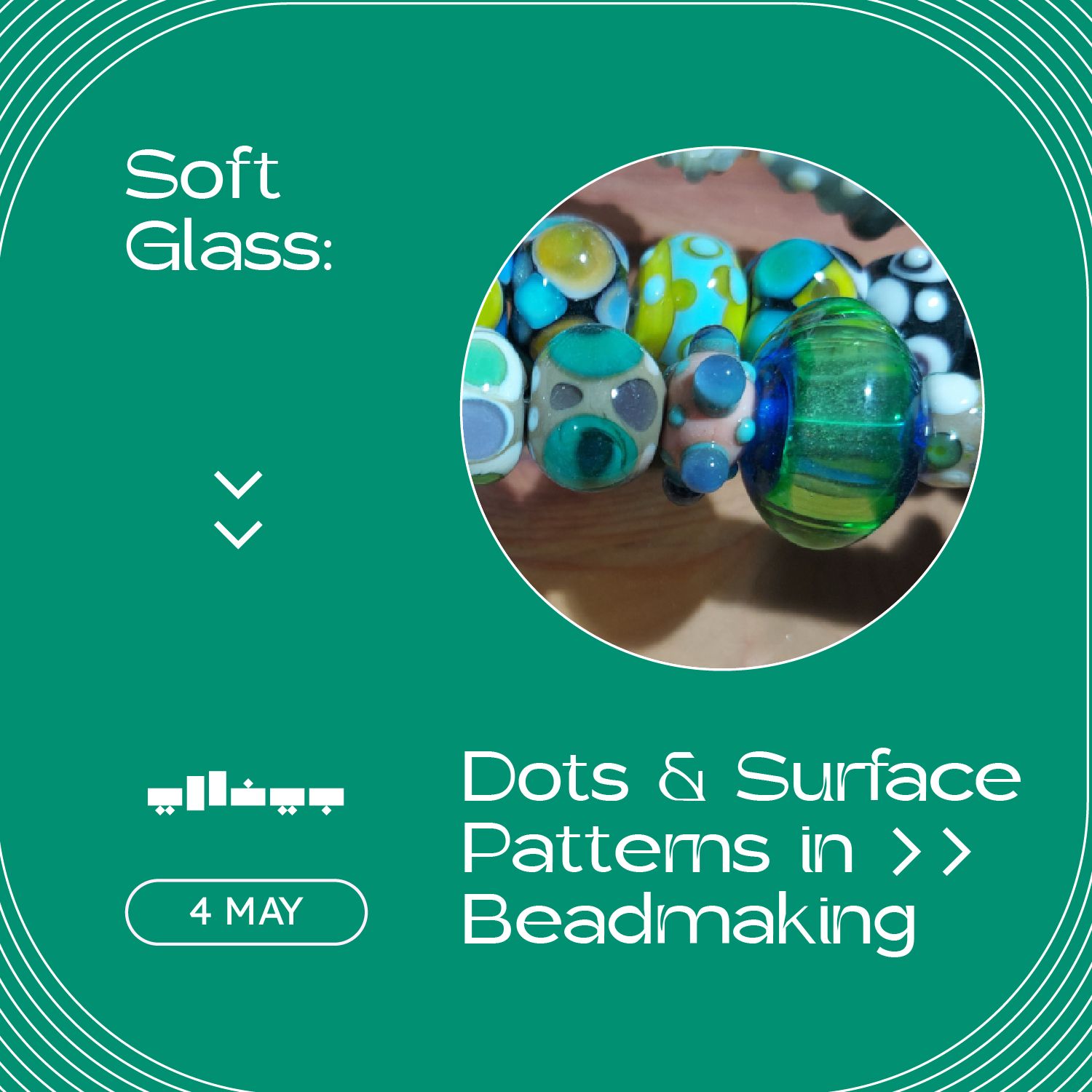 Soft Glass: Dots & Surface Patterns in Beadmaking