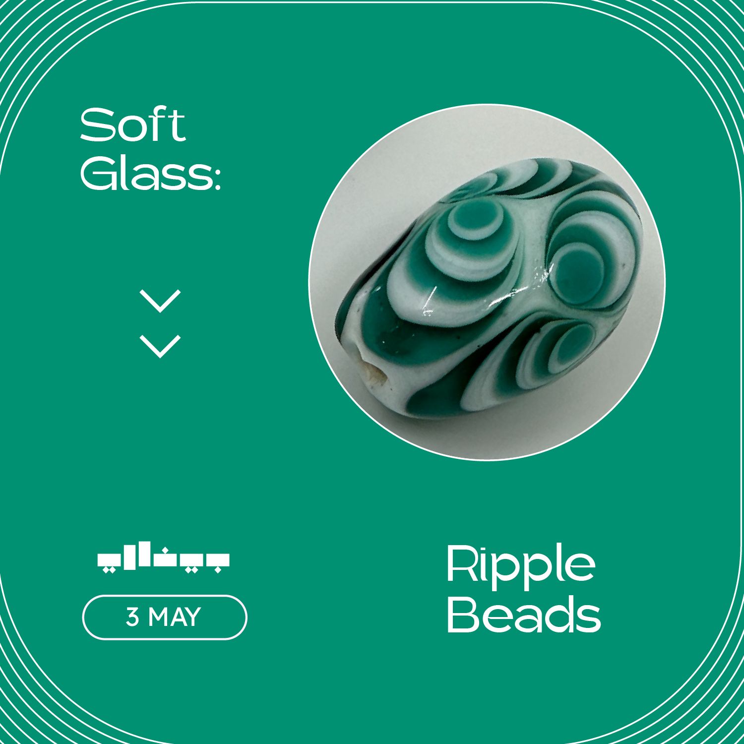 Soft Glass: Ripple Beads