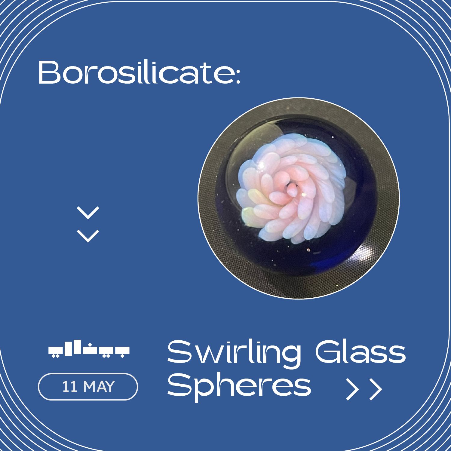 Borosilicate: Swirling Glass Spheres