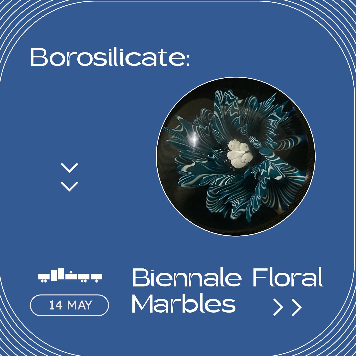 Borosilicate: Biennale Floral Marbles